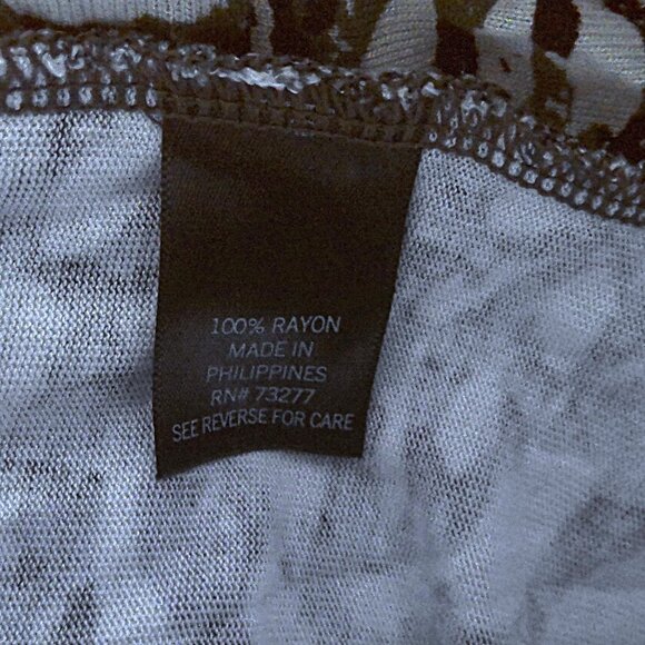 Simply Vera / Vera Wang Top 100% Rayon Front Wrap Knot Detail Stretch EUC! Sz XS - Picture 6 of 6